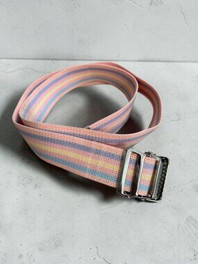 GAIT BELT Multicolor Pink Canvas Belt 2” x 54”